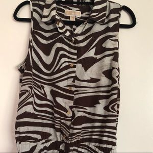 Michael Kors Animal Print Romper